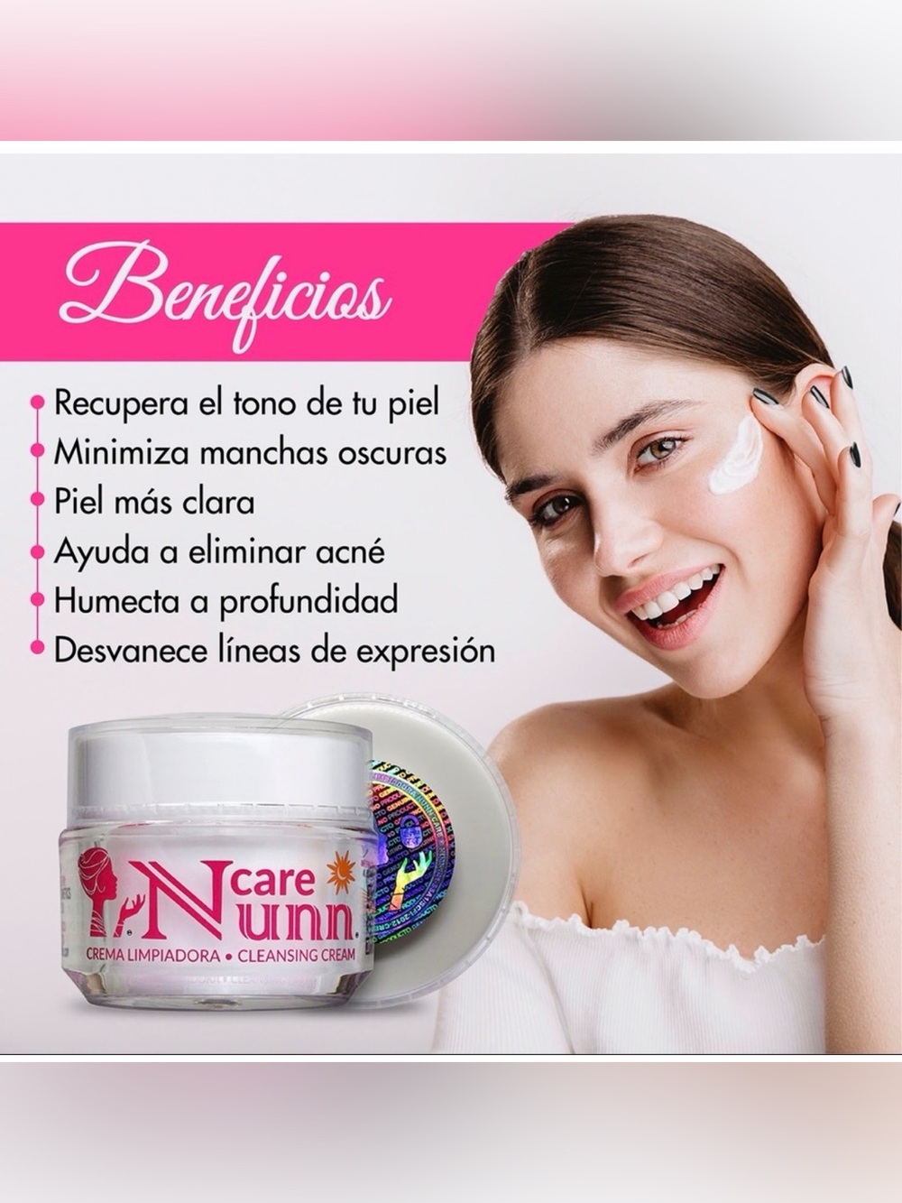 NUNN CARE
LIMPIA+NUTRE + HIDRATA TU PIEL